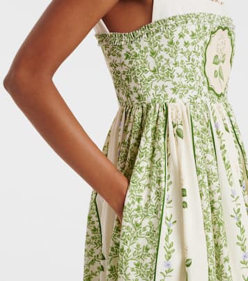 Barbara floral cotton midi dress | Agua by Agua Bendita