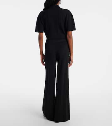 Weite Hose Lama aus Crêpe | Max Mara