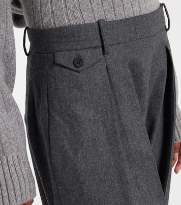 Dugan high-rise wool tapered pants | Khaite