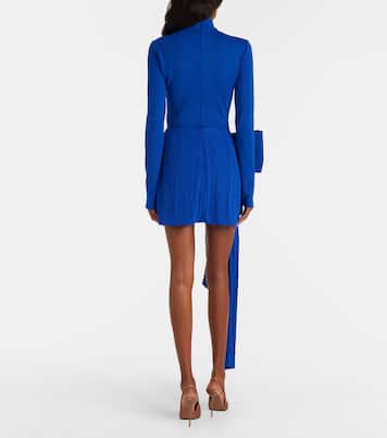 Bow-detail jersey minidress | David Koma