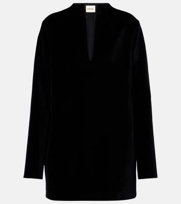 Aleena 벨벳 미니드레스 | Khaite