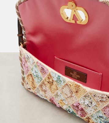 DeVain Small sequined shoulder bag | Valentino Garavani