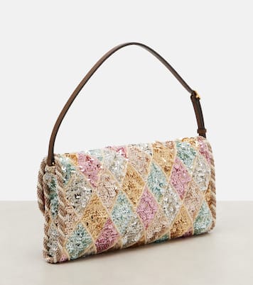 DeVain Small sequined shoulder bag | Valentino Garavani