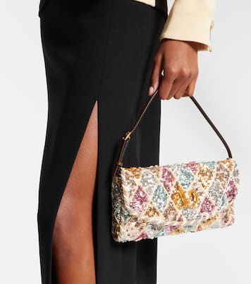 DeVain Small sequined shoulder bag | Valentino Garavani