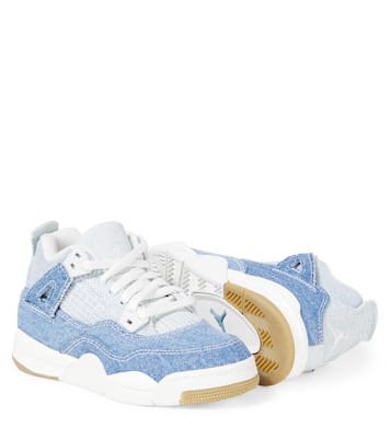 Jordan 4 Retro denim sneakers | Nike Kids
