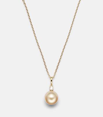 Collana in oro 18kt con perla e diamante | Mikimoto