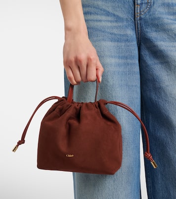 Chloé Icons Small suede bucket bag | Chloé