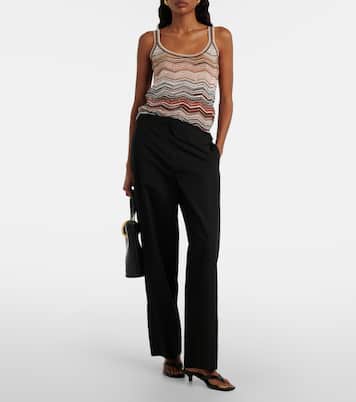 Top Zig Zag aus Lamé mit Pailletten | Missoni