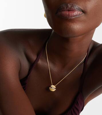 Cabochon 18kt gold necklace with diamonds  | Bvlgari