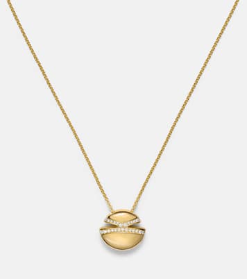 Cabochon 18kt gold necklace with diamonds  | Bvlgari