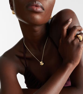 Cabochon 18kt gold necklace with diamonds  | Bvlgari