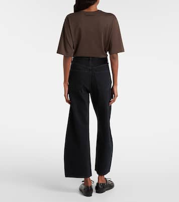 Low Curve cropped mid-rise barrel-leg jeans | Agolde