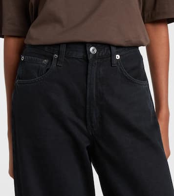 Low Curve cropped mid-rise barrel-leg jeans | Agolde