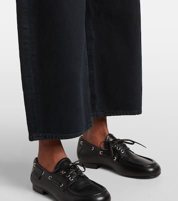 Low Curve cropped mid-rise barrel-leg jeans | Agolde