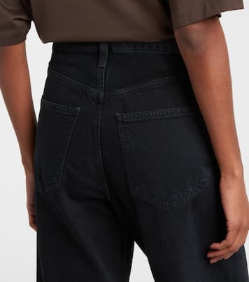 Low Curve cropped mid-rise barrel-leg jeans | Agolde