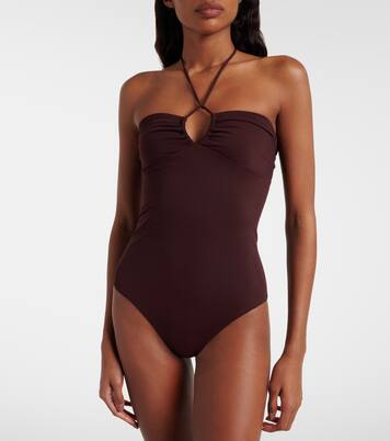 Bañador Keyhole con cuello halter | Tory Burch