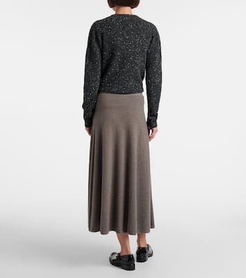 Masini cashmere midi skirt | The Row