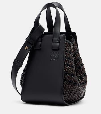 Hammock Small woven leather tote bag | Loewe