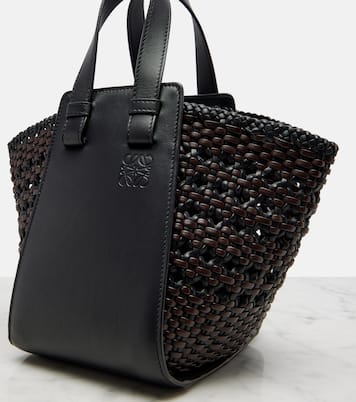 Hammock Small woven leather tote bag | Loewe