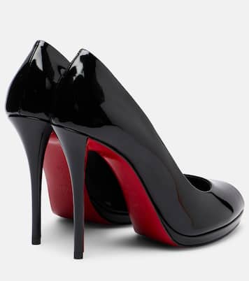 Lady Z patent leather peep-toe pumps | Christian Louboutin