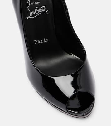 Lady Z patent leather peep-toe pumps | Christian Louboutin