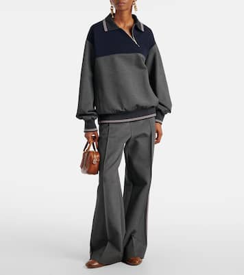 Logo leather sneakers | Miu Miu