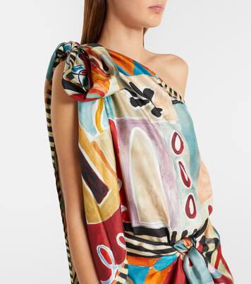 Vestido midi Michelle de seda | Alémais