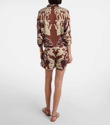 Shorts Isabelle de tiro alto estampados | Poupette St Barth