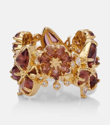 Bloom gold-plated embellished ring | Zimmermann