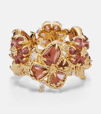 Bloom gold-plated embellished ring | Zimmermann