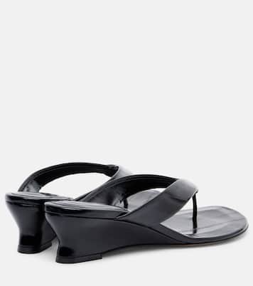 Micro Wedge leather thong sandals | Le Monde Béryl