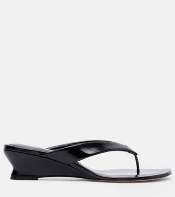 Micro Wedge leather thong sandals | Le Monde Béryl