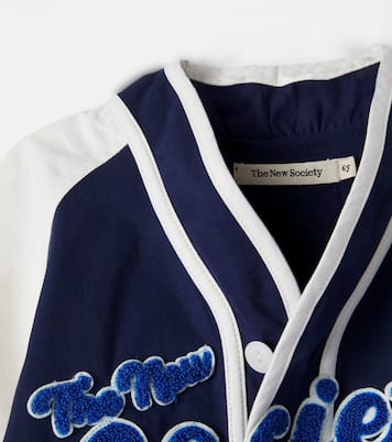 Gorse patch-appliqué cotton shirt | The New Society