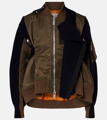 Paneled blouson jacket | Sacai