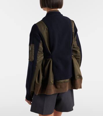 Paneled blouson jacket | Sacai
