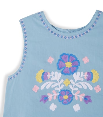 Albane floral embroidered cotton top | Louise Misha