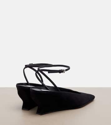 Suede wedge slingback pumps | Alaïa
