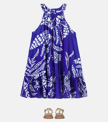 Cleo printed halterneck cotton dress | Poupette St Barth Kids