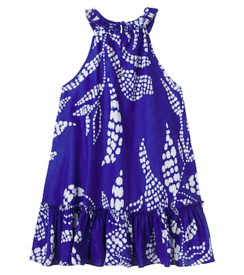 Cleo printed halterneck cotton dress | Poupette St Barth Kids