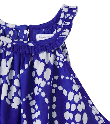 Cleo printed halterneck cotton dress | Poupette St Barth Kids