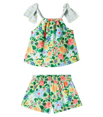 Floresceu cotton top and shorts set | Fábula