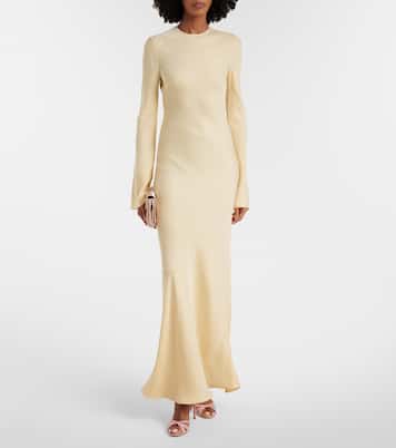 Robe longue en satin | Rotate