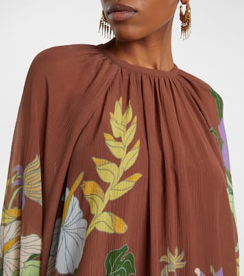 Alfie gathered cotton and silk minidress | Alémais