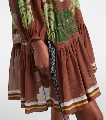 Alfie gathered cotton and silk minidress | Alémais