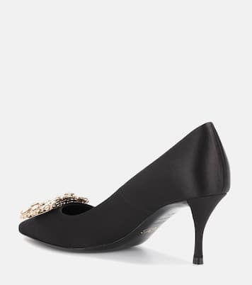 Embellished satin pumps | Roger Vivier