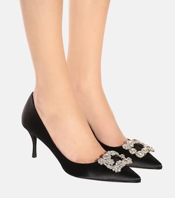 Embellished satin pumps | Roger Vivier