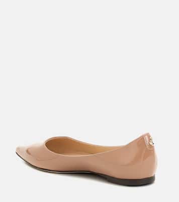 Ballerines Love Flat en cuir verni | Jimmy Choo