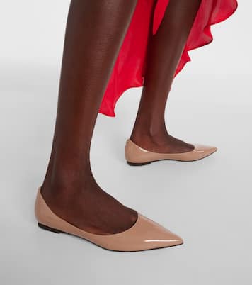 Ballerines Love Flat en cuir verni | Jimmy Choo