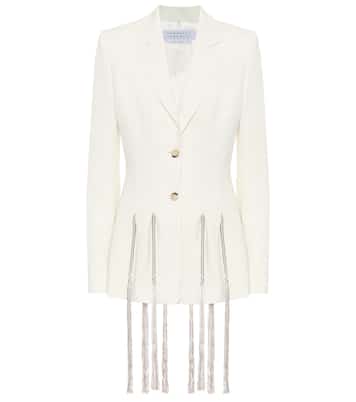 Blazer Maurice in lana con frange | Gabriela Hearst