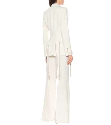 Blazer Maurice in lana con frange | Gabriela Hearst